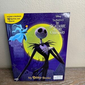 New Disney Nightmare Before Christmas My Busy Books - Storybook, 10 figurines